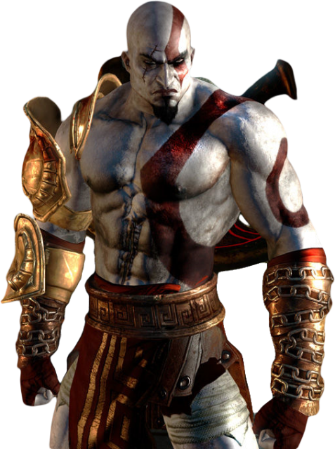 A Kratos - God Of War Png (477x640), Png Download