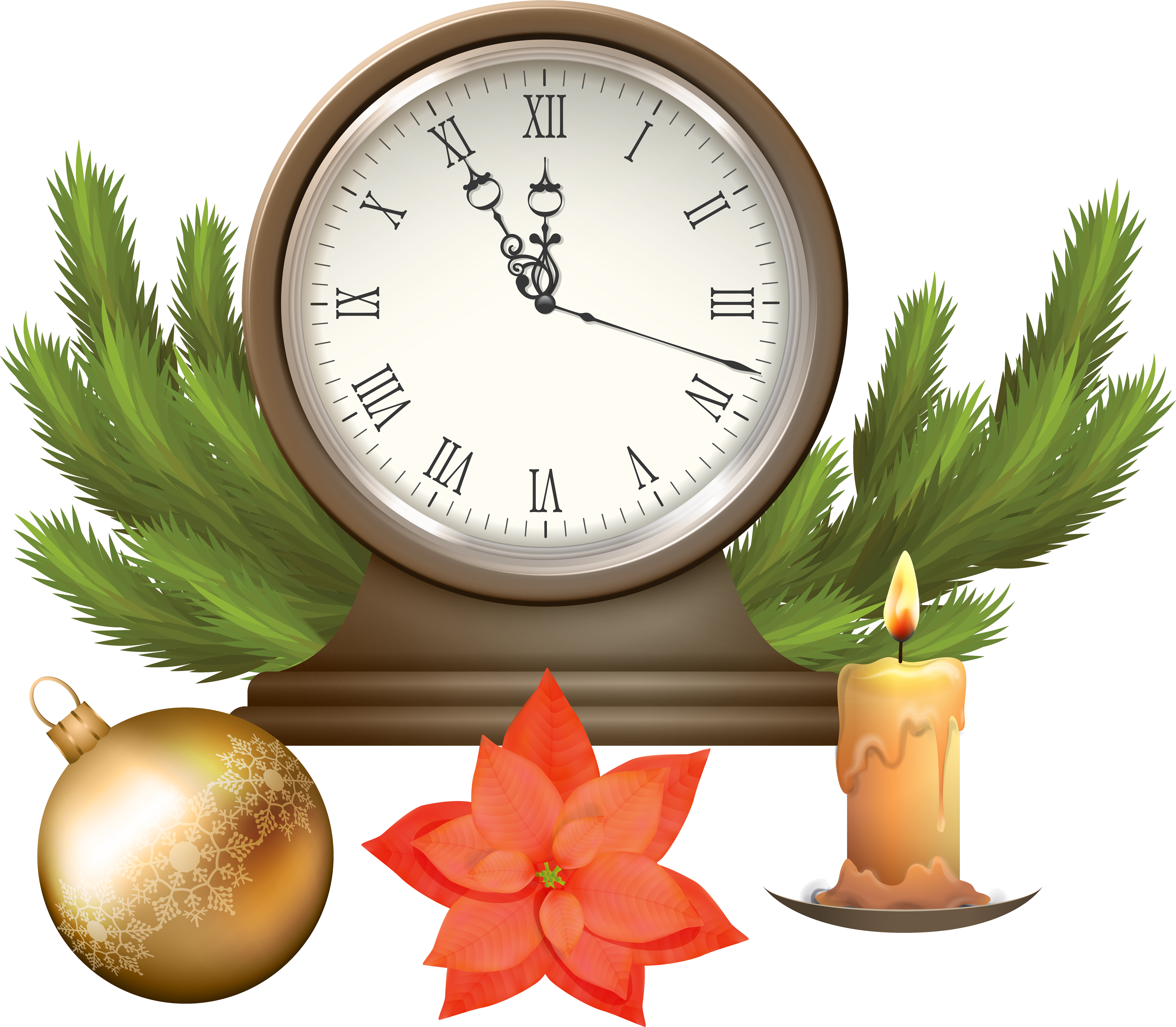 Clock Clipart Png (6000x5241), Png Download