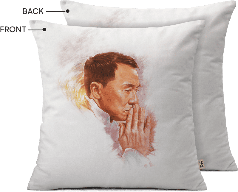 Dailyobjects Jackie Chan 18" Cushion Cover Buy Online - Pencil (900x900), Png Download