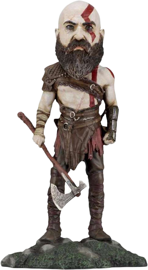 God Of War - Neca God Of War 2018 Body Knocker Kratos (476x867), Png Download