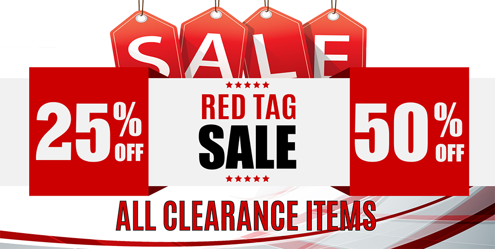 25 50 Off All Clearance Items Red Tag Sale - Red Tag Sale (1000x504), Png Download