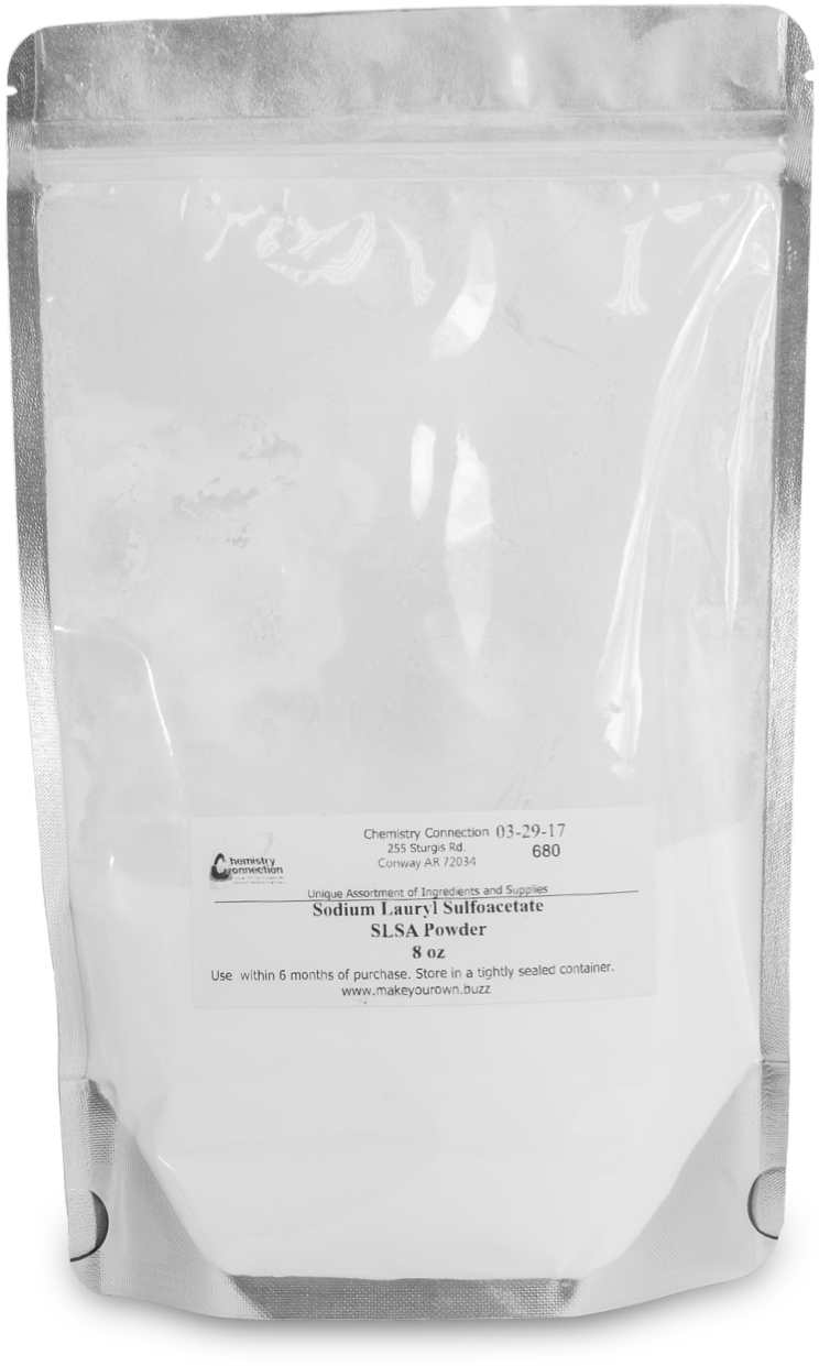 Sodium Lauryl Sulfoacetate Powder 8 Oz - Sodium Laureth Sulfate (1250x1250), Png Download