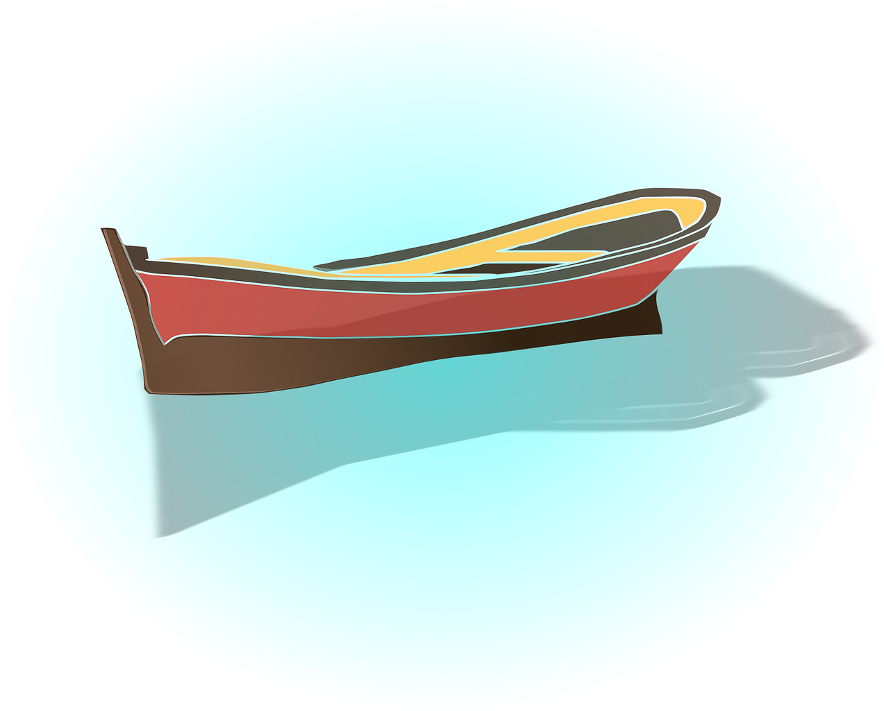 Boat, Sea, Rowboat, Fishing Boat, Ship, Fishing, Water - Gambar Perahu Nelayan Animasi (640x515), Png Download
