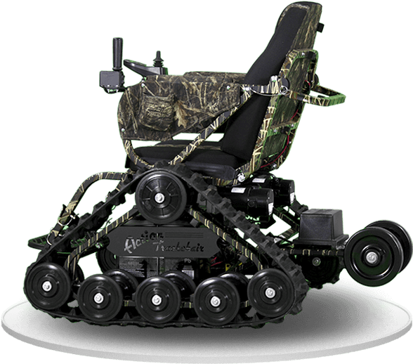 88% - Rubber Track Kit Wheelchair (640x560), Png Download