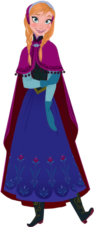 Anna Hd Image - Elsa And Anna 2d (322x750), Png Download