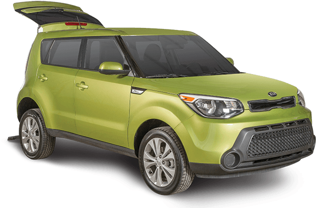 Wheelchair-accessible Kia Soul - Accessible Kia Soul With Wheelchair (750x566), Png Download