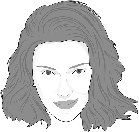 Scarlett Johansson, Cartoonized Image - Illustration (500x647), Png Download