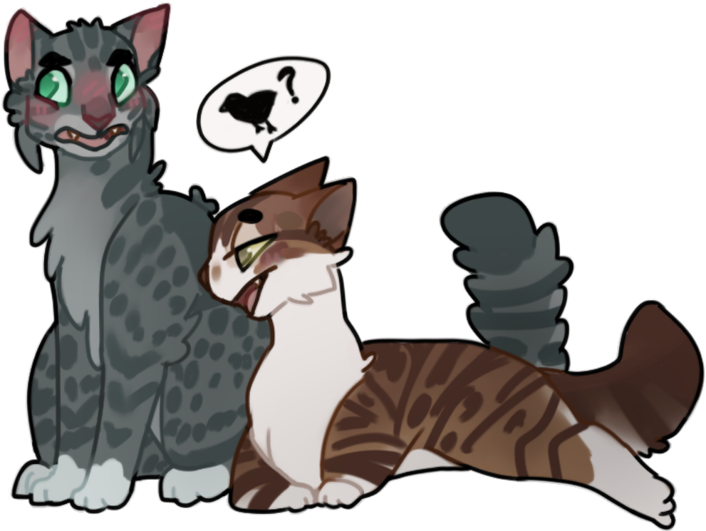 Fub Drizzlestar&hazelbranch Couple - Cartoon (1334x750), Png Download