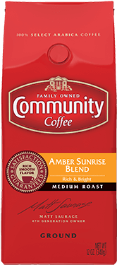 Ground Amber Sunrise™ Blend Coffee - Community Coffee Ground Cafe Special, 32 Ounce (pack (600x400), Png Download