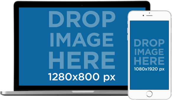 Macbook Ipad Pro Iphone 6 Mockup (640x480), Png Download
