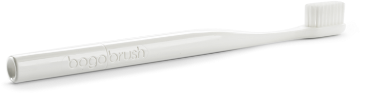 Bogobrush White Recycled Toothbrush - Light Fixture (723x774), Png Download