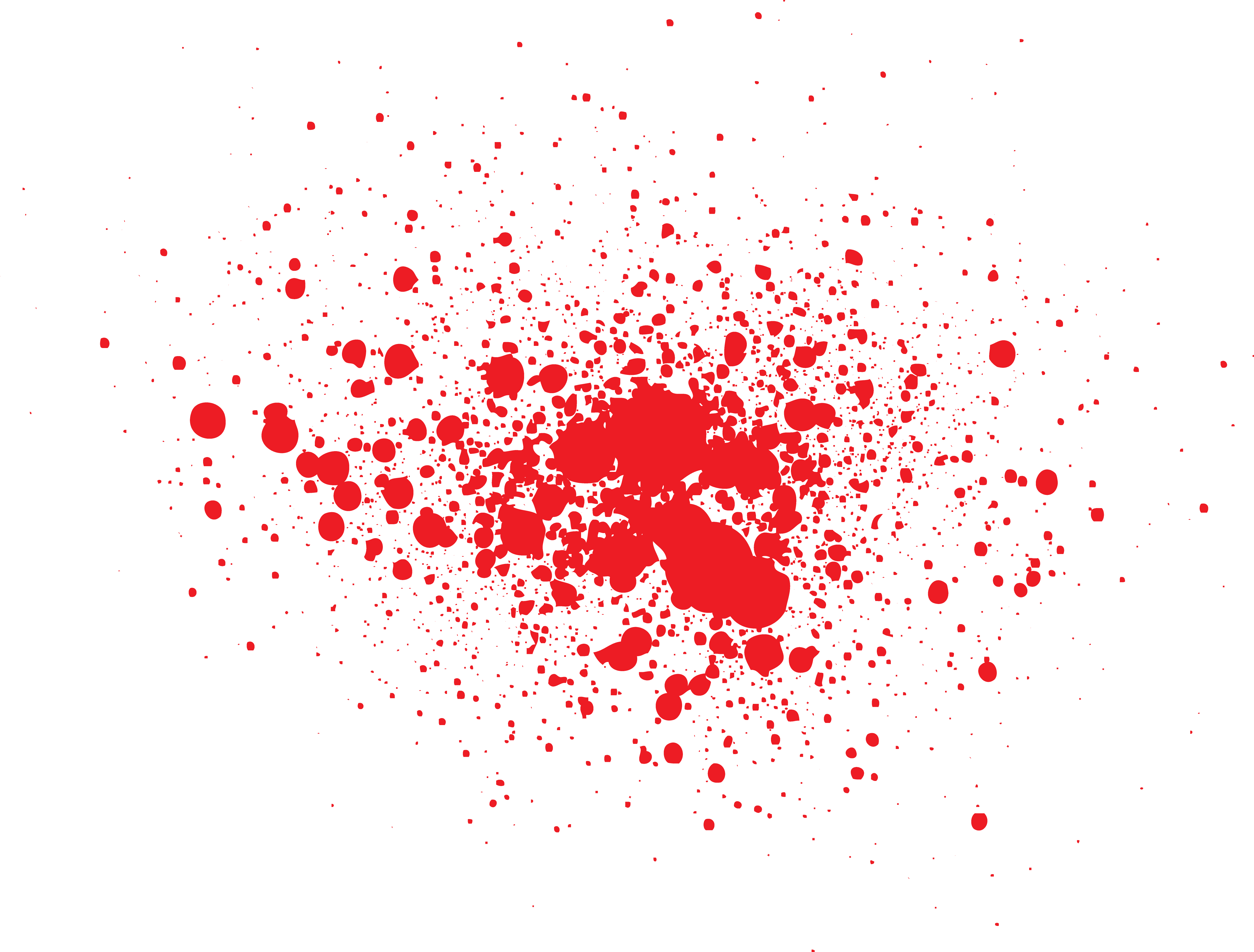 Splatter Film Paint With - Red Splatter Paint Png (4668x3545), Png Download