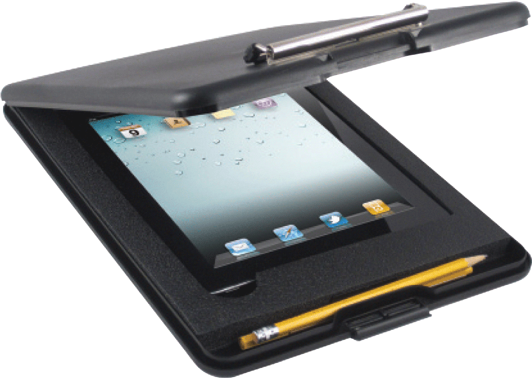 Black Poly Slimmate Clipboard For Ipad - Officemate Slim Clipboard Storage Box 83303 (1100x1100), Png Download