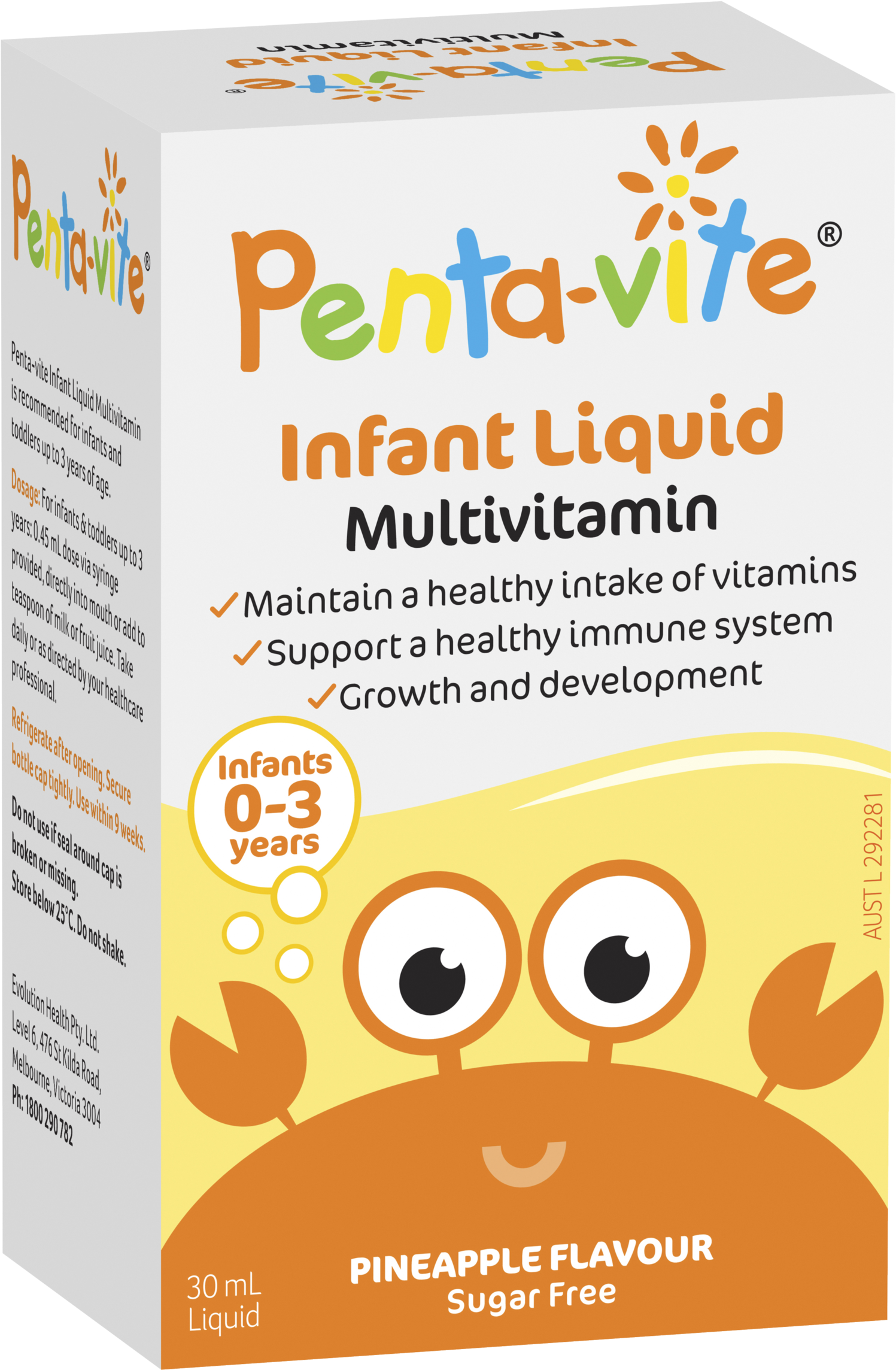 Infant Liquid Multivitamin - Pentavite (2400x2400), Png Download
