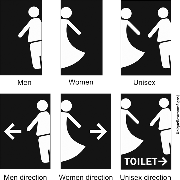 Toilet Sign Template - Graphic Design (600x599), Png Download