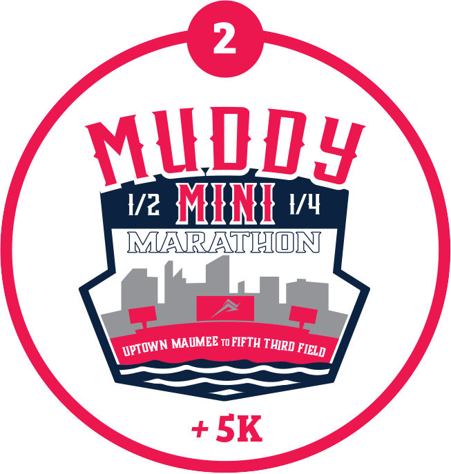 Muddy Mini Half Marathon & Quarter Marathon Point To (653x687), Png Download