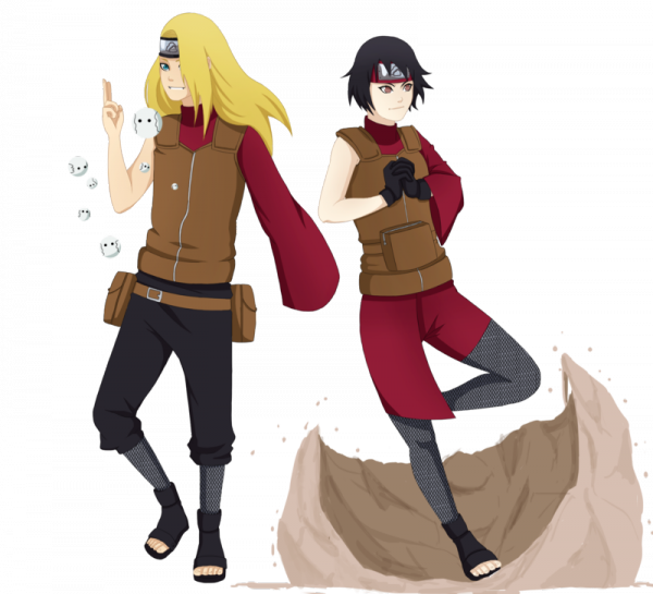 Deidara & Kurotsuchi - Kurotsuchi Deidara (600x545), Png Download