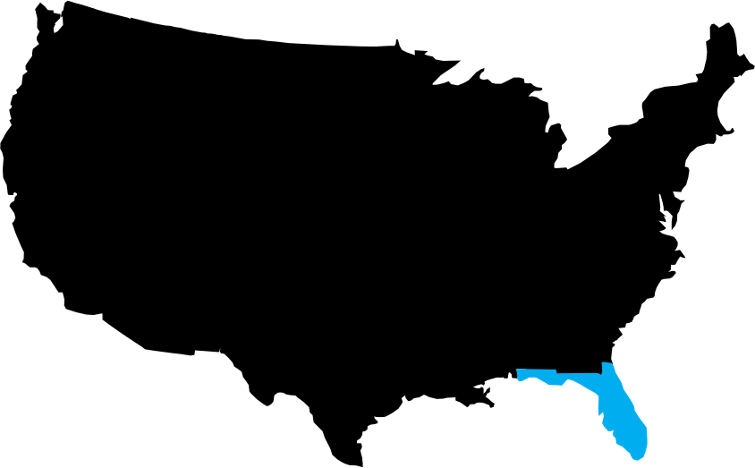 Orlando, Fl - United States Vector Png (844x523), Png Download