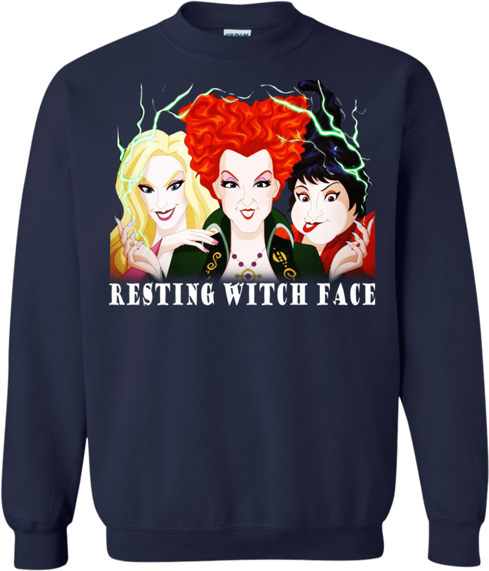 Resting Witch Face Shirt Hoodie Tank - Hot Fiance Christmas Sweater (1155x1155), Png Download