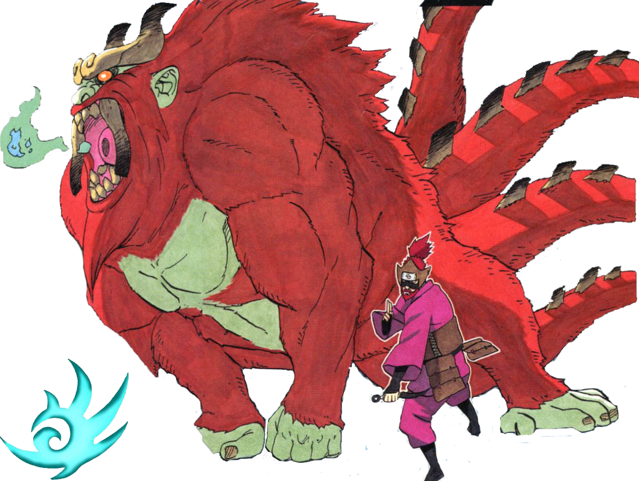 Four Tailed Beast (1274x960), Png Download