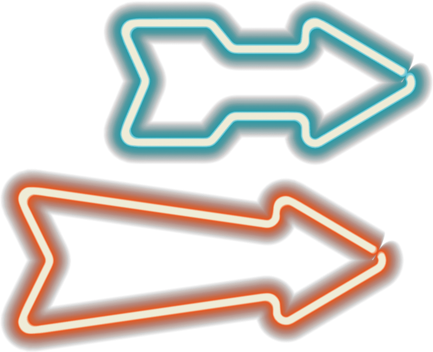 Free Png Download Neon Arrow Vector Png Images Background - Euclidean Vector (850x690), Png Download
