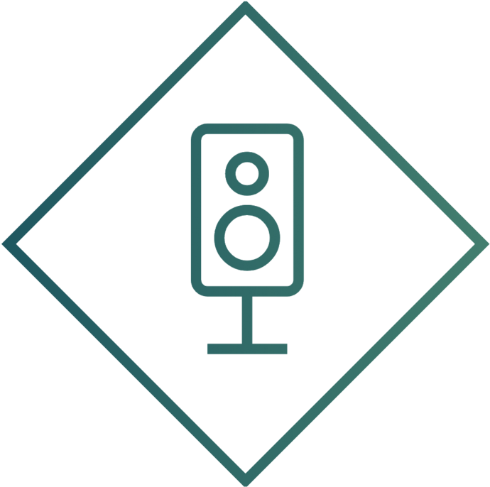 Speaker Production - Circle (1000x812), Png Download