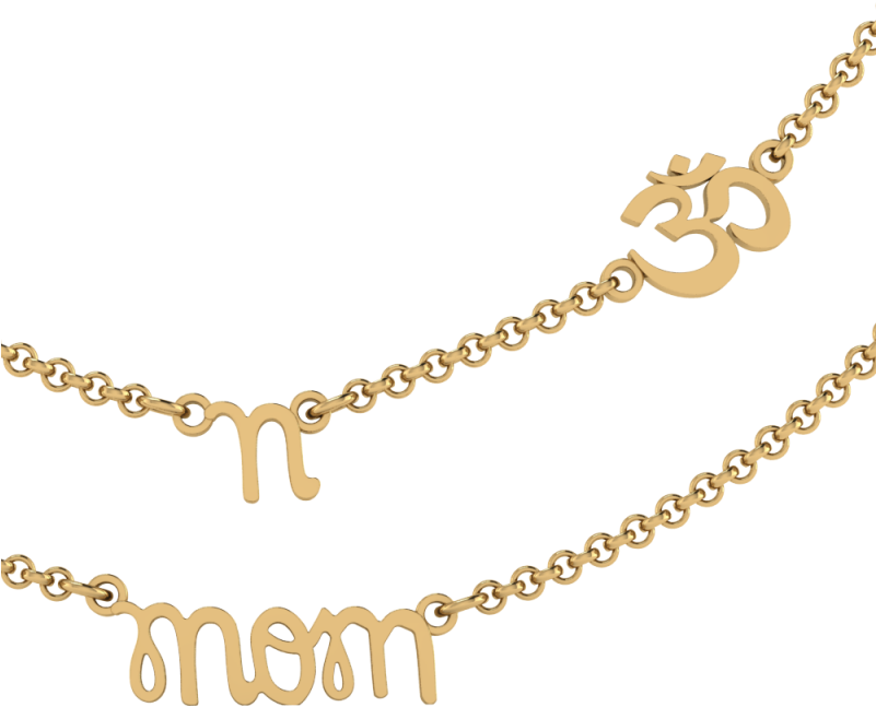Fancy And High Fashionable Customized Family Necklace - Chain (800x800), Png Download