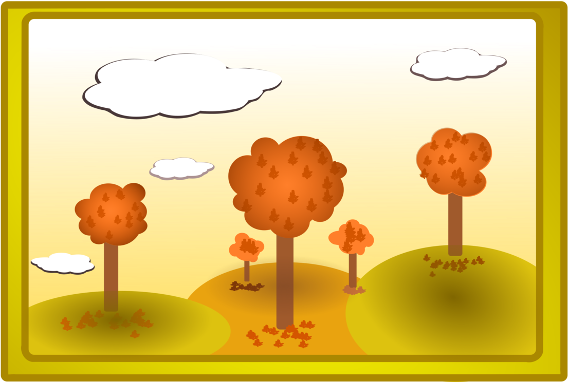 Drawing Season Animated Cartoon Summer - Fall Field Clip Art (1115x750), Png Download