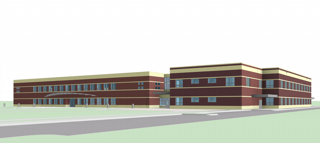 Zapata Academy Annex - Commercial Building (1024x459), Png Download