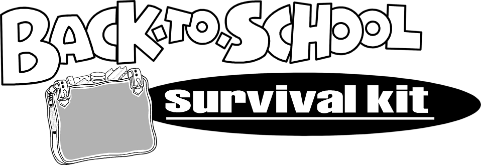 Survival Clipart Transparent - Back To School Survival Kit (958x329), Png Download