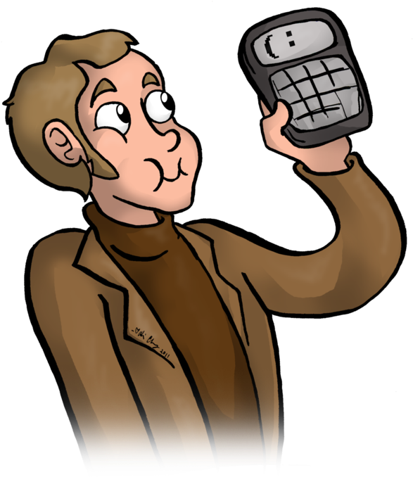 Cave's Calculator By Aliceapproved - Portal 2 Cave Johnson Art (587x678), Png Download