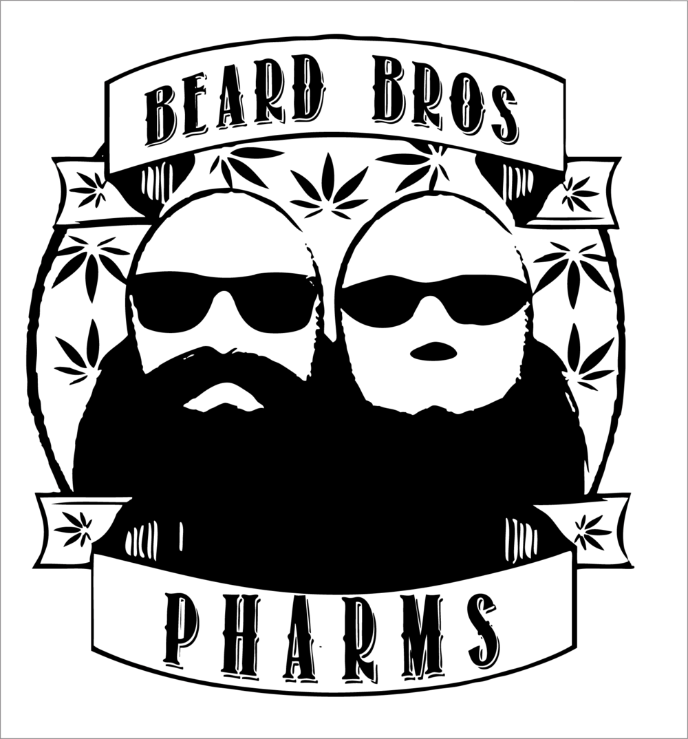Pharms Iconic Black T-shirt - Logo Beard Brothers (1000x1074), Png Download