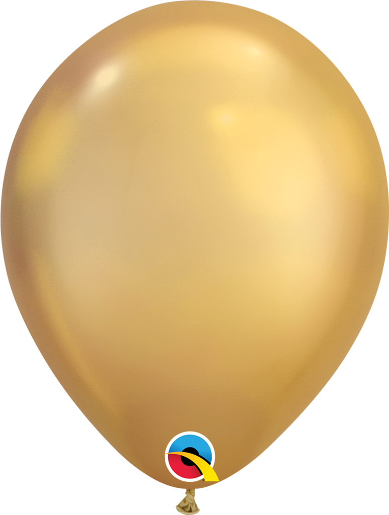 Chrome Gold, Qualatex 11" Latex Balloon - Ballon Gold (774x1024), Png Download