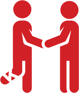 5,600 People With Disabilities Received Care In One - Providing Assistance (557x557), Png Download