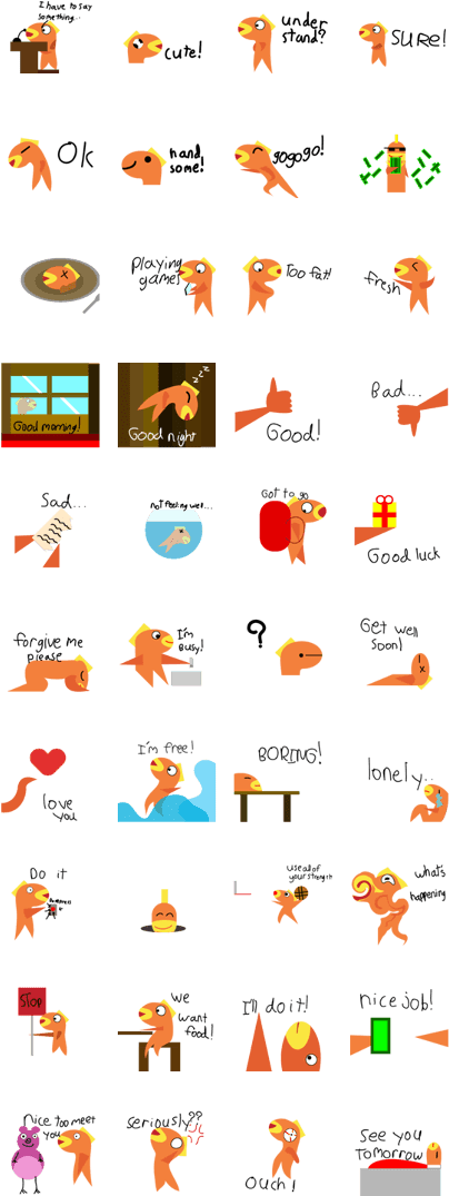 Golden Fish V (420x1121), Png Download