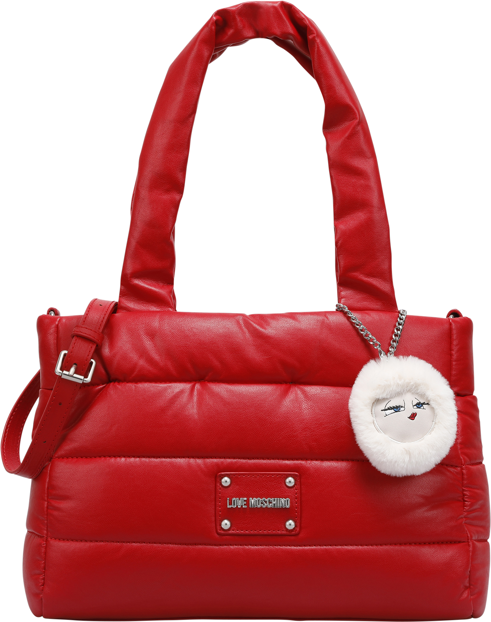 Hand Bag Of Quilted Faux Leather With Mountain Girl - Handbag (2500x3188), Png Download