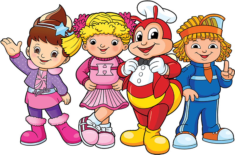 Jollibee Kid Club - Jollibee And Friends Png (800x609), Png Download