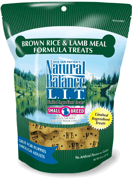 Nb Lit Dog Brown Rice&lamb Meal Small Breed Treats - Natural Balance Bison Treats (600x600), Png Download