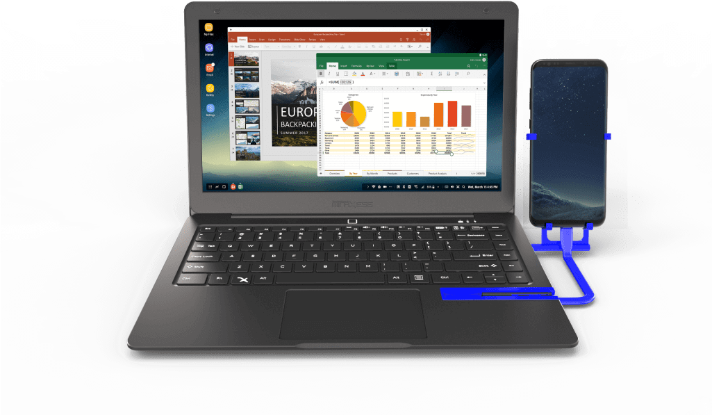 Pre-order Now For $299 - Samsung Dex 2018 Laptop (1024x662), Png Download