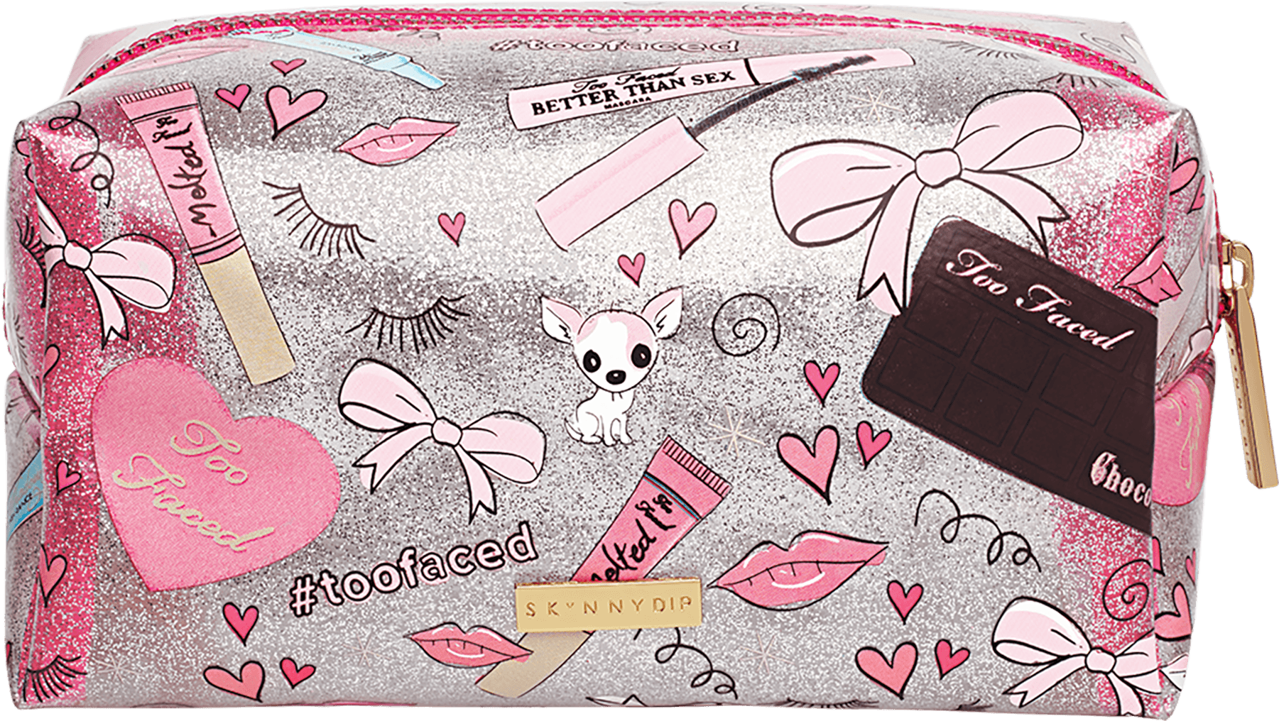 Skinnydip Too Faced Makeup Bag (2000x1015), Png Download