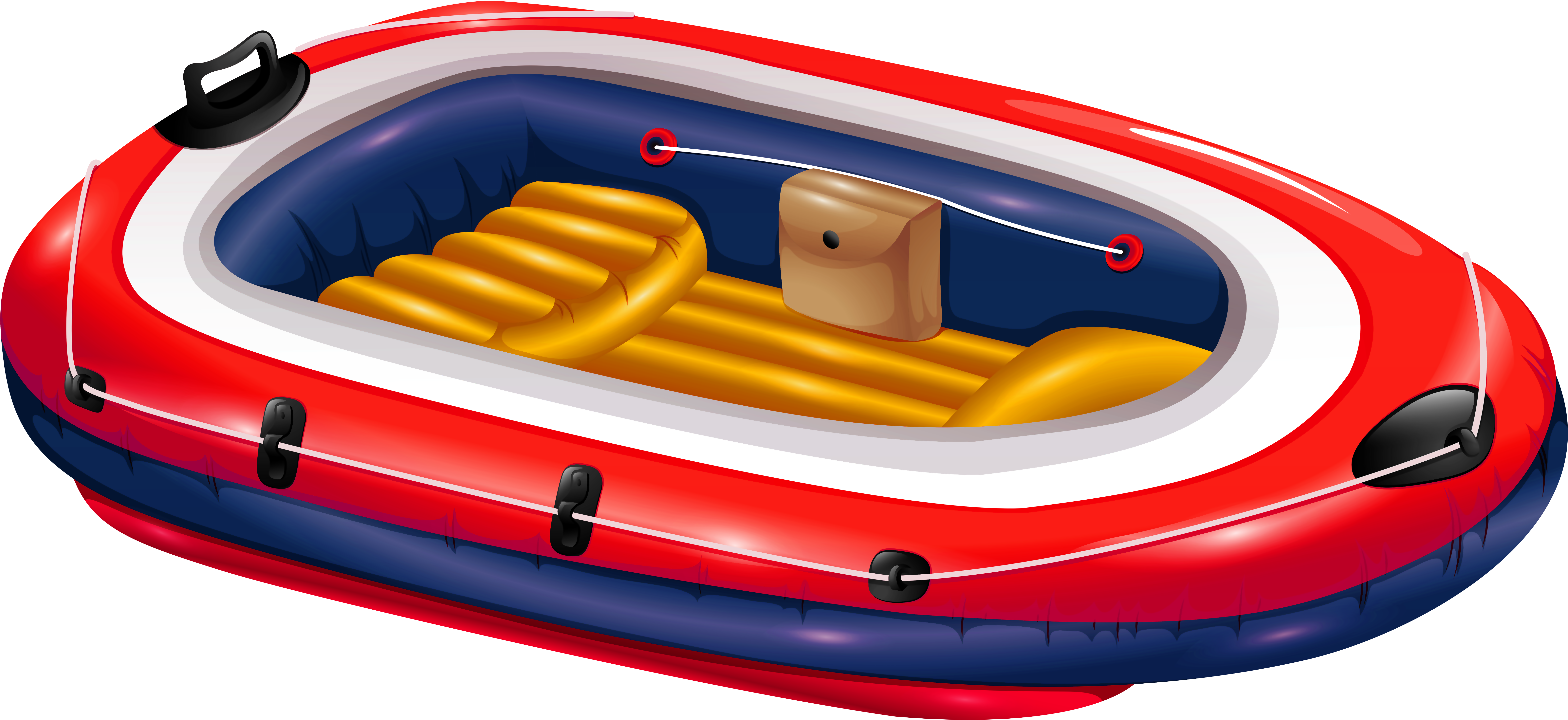 Inflatable Boat Png Clip Art - Inflatable (8000x3714), Png Download