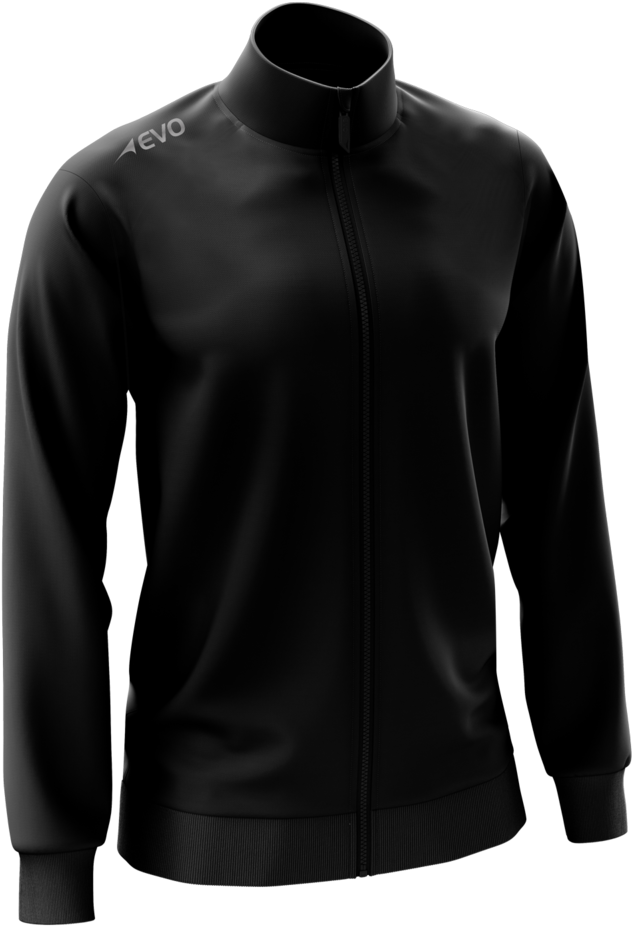 Men Trackjacket Front Black (1000x1000), Png Download