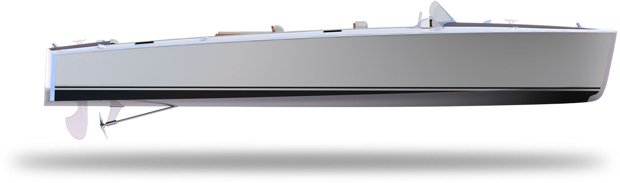 Electric-boat - Barge (1427x854), Png Download