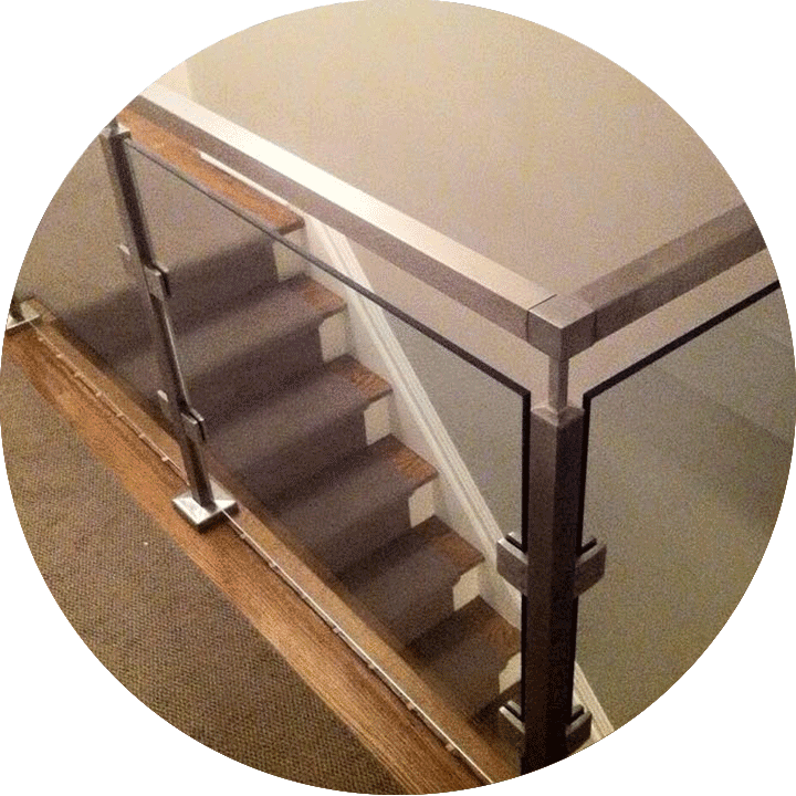 Interior Glass Railings - Coffee Table (720x720), Png Download