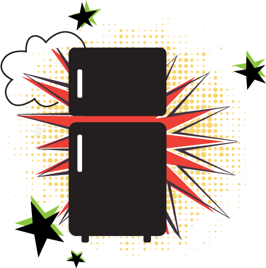 Refrigerator Repair In Orange County - Wall Decal (625x625), Png Download