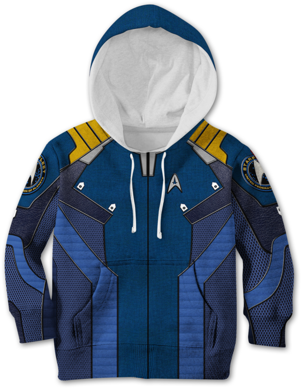3d Captain Kirk Star Trek Beyond Kid Full Print Hoodie - Sweatshirt (800x800), Png Download