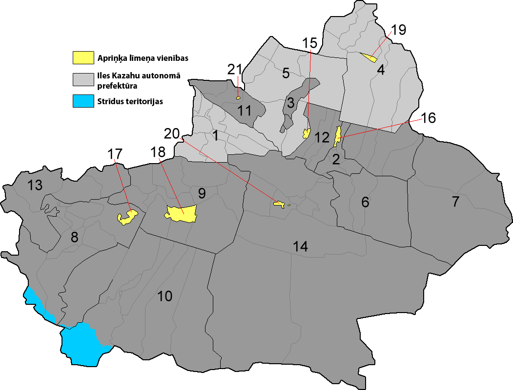 Xinjiang Prfc Map2-lv - Khu Tự Trị Tân Cương (1051x801), Png Download