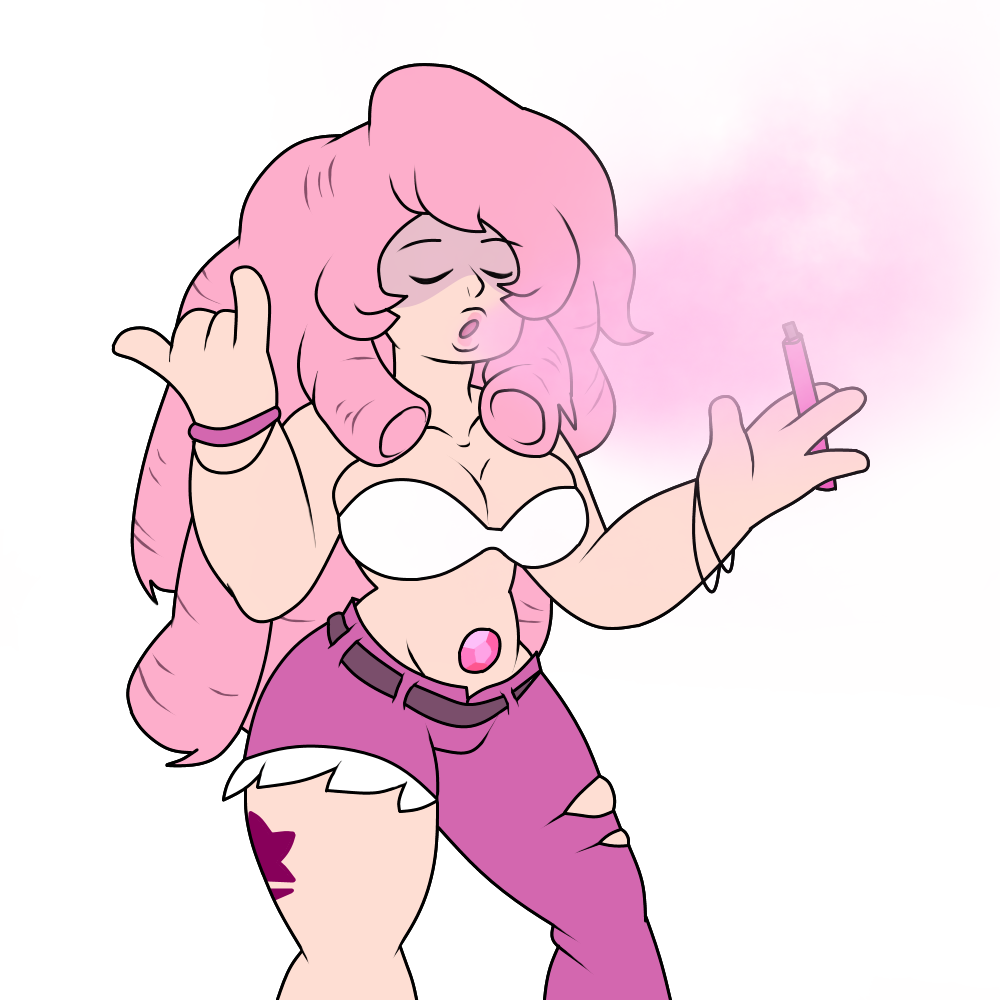 Clothing Hair Pink Woman Cartoon Face Facial Expression - Steven Universe Rose Male (1000x1000), Png Download