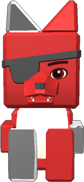 The New Foxy, Including Eye Patch - Cartoon (768x768), Png Download