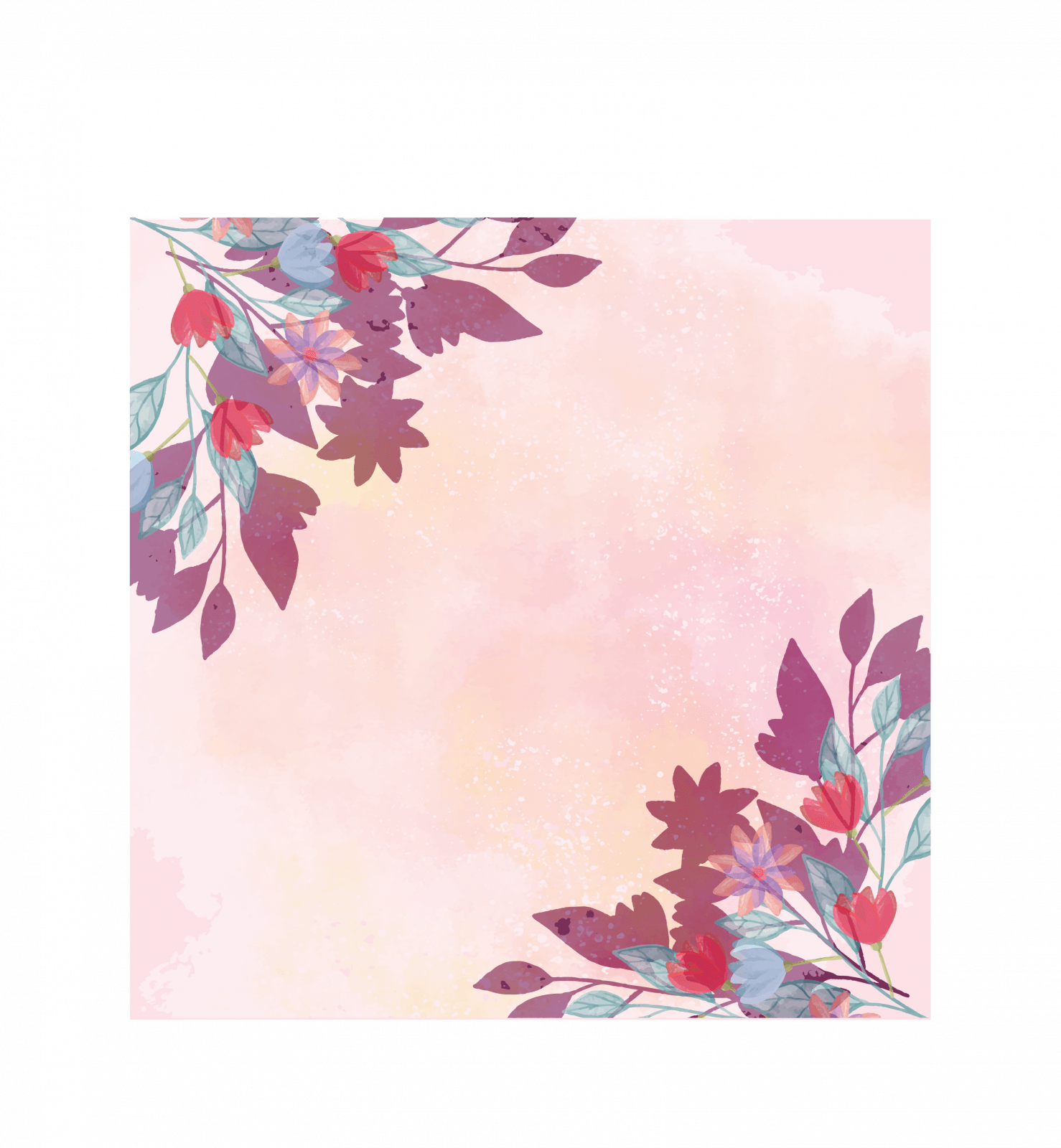 Floral Design (1478x1600), Png Download